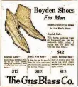  ??  ?? From the Oct. 5, 1918, Arkansas Gazette, an ad for Boyden Shoes for Men at The Gus Blass Co.