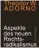  ??  ?? Theodor W. Adorno, Volker Weiß (Nachwort): Aspekte des neuen Rechtsradi­kalismus. Suhrkamp, 86 Seiten, 10 Euro