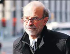  ?? COLIN PERKEL/THE CANADIAN PRESS ?? Ex-political aide David Livingston arrives for sentencing at Ontario court in Toronto on Wednesday.