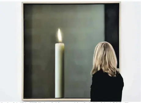  ??  ?? „Kerze“von Gerhard Richter (1982): Möge jenen, die ein Fotomuseum gründen wollen, das Licht aufgehen – hofft Edelbert Köb