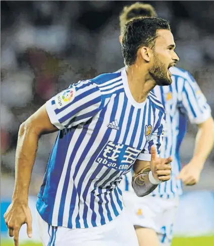  ?? FOTO: UNCITI ?? Willian José celebra el gol que le marcó la Real al Villarreal