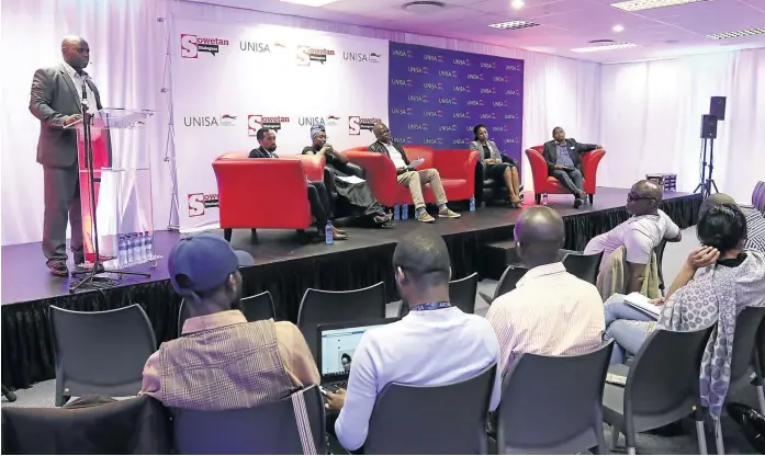  ??  ?? The audience in a discussion at the Unisa Sowetan Dialogues event at Unisa in Cape Town.