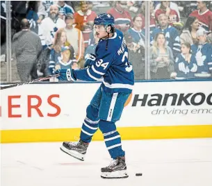  ?? CHRISTOPHE­R KATSAROV THE CANADIAN PRESS ?? Toronto Maple Leafs centre Auston Matthews has a court case pending in Arizona.