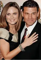  ?? ?? BIG HIT: The television series Bones was based on Kathy’s crime novels. The long-running show starred Emily Deschanel and David Boreanaz