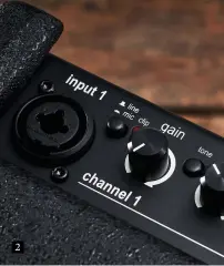  ?? ?? 2 2. A push-button selector on both channels toggles between line and microphone level inputs