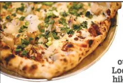  ?? STAFF FILE PHOTO ?? The Sweet Thai Chicken pizza at Pizzeria Cortile.