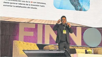  ?? ?? Propuesta. Carlos Chavarría, CEO de Naat tech, busca impulsar el voto digital en la Argentina.