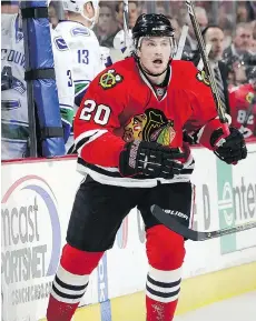  ?? BILL SMITH/NHLI VIA GETTY IMAGES/FILES ?? Jack Skille, a 2005 Chicago first-rounder, says he tried his hand at home renos, with so-so results.