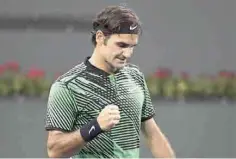  ??  ?? Descanso. Roger Federer no vio acción debido al retiro de su oponente.