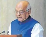  ??  ?? ■ Haryana governor Satyadeo Narain Arya delivering his address to the state assembly in Chandigarh on Tuesday. HT PHOTO