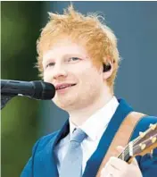  ?? ?? Ed Sheeran is among the acts performing at this year’s New Orleans Jazz & Heritage Festival. HANNAH MCKAY/POOL 2022