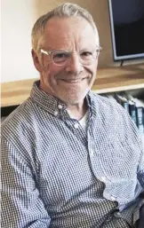  ??  ?? Author and former standup comedian Matt Goldman, who wrote for TV shows “Seinfeld” and “Ellen,” is using that most Minnesotan of events for his second mystery novel: the state high school hockey tournament.