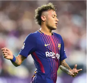  ?? AFP ?? Neymar would not the first to leave Barcelona but he would be one of the few to do so at the peak of his abilities
