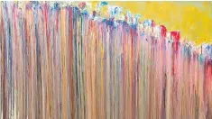 ??  ?? Rediscover­ed: Larry Poons, who created Spanish Dancer, is seeing a surge in popularity