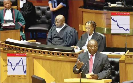  ?? PHOTO: KOPANO TLAPE, GCIS ?? ANC president Cyril Ramaphosa was yesterday elected as the new President of the Republic of South Africa at the National Assembly in Cape Town.