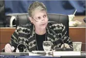  ?? Marcio Jose Sanchez Associated Press ?? UC PRESIDENT Janet Napolitano reaffirmed protection­s for immigrant students at a regents meeting.