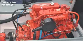  ??  ?? The 43bhp Beta Marine engine