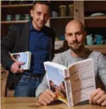  ?? FOTO BELGA ?? Tom Boonen met auteur Merijn Casteleyn.