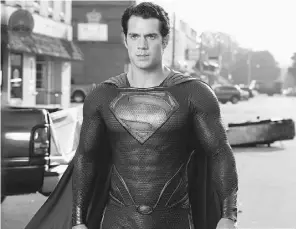  ?? Supplied ?? Henry Cavill as Superman in the new Zack Snyder movie Man of Steel.