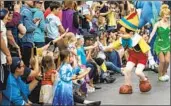  ?? Los Angeles Times ?? PINNOCHIO greets guests at Disneyland in February 2020, weeks before the park shut down.