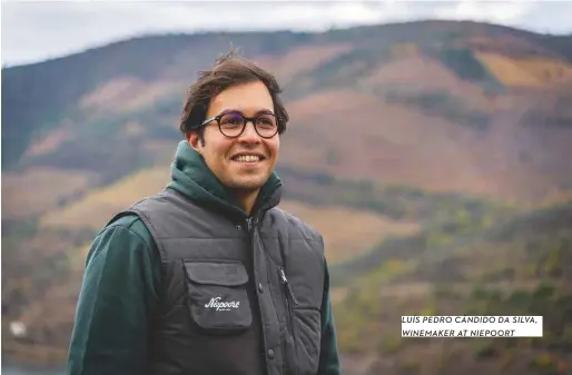  ??  ?? LUÍS PEDRO CÂNDIDO DA SILVA, WINEMAKER AT NIEPOORT