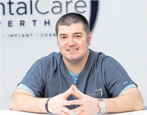  ??  ?? FRESH START: Dental Care Perth principal dentist Dr Dino Loizides welcomed the takeover by Clyde Munro.