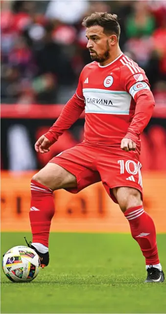  ?? CHICAGO FIRE FC ?? Xherdan Shaqiri will miss the Fire’s game Saturday because he’s with the Swiss national team.
