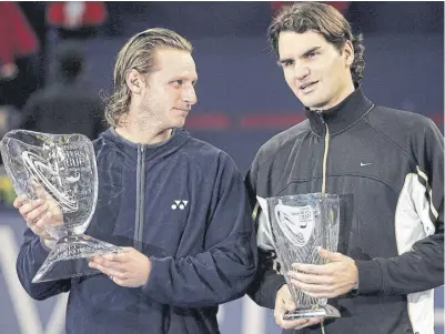  ??  ?? Nalbandian, en la premiación soñada: el Masters 2005, tras batir a Federer en la final
