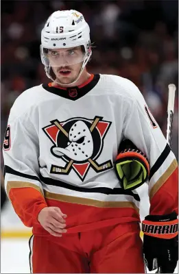  ?? SEAN M. HAFFEY — GETTY IMAGES ?? Troy Terry, an All-star selection, is second on the Ducks with 42points — 13goals and 29assists in 51games. Terry has been out with an upper-body injury since Feb. 6.