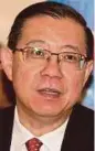  ??  ?? Lim Guan Eng