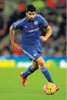  ??  ?? PROBLEMS, PROBLEMS: Chelsea striker Diego Costa