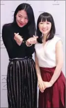  ??  ?? Sica (left) and Marie Kondo in New York in 2019.