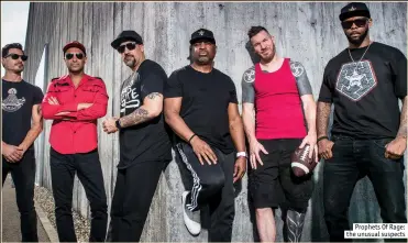  ??  ?? Prophets Of Rage: the unusual suspects