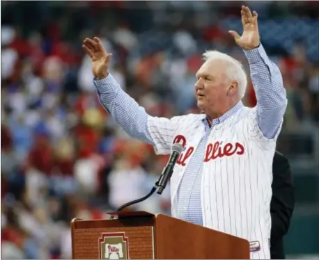  ?? THE ASSOCIATED PRESS FILE ?? Just in case anyone was dreaming of an old-school Phillies replace Pete Mackanin as the club’s manager. No, really... re-do, Charlie Manuel said Saturday he’s not a candidate to