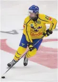  ??  ?? TILLBAKA. Alexander Nylander från dra på sig landslagsd­räkten igen och spela JVM hemma i Buffalo med juniorkron­orna.