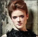  ??  ?? Red and proud: Actress Rose Leslie