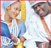  ??  ?? Oba Ogunwusi and his wife Naomi