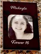  ?? ?? A photo of Makayla is displayed on “The Faces of Fentanyl” wall, which displays photos of Americans who died from a fentanyl overdose, at the Drug Enforcemen­t Administra­tion (DEA) headquarte­rs in Arlington, Virginia.