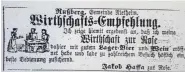  ??  ?? Der erste Beleg für die „Rose“, Rußberg: eine Zeitungsan­zeige aus dem Jahr 1873.