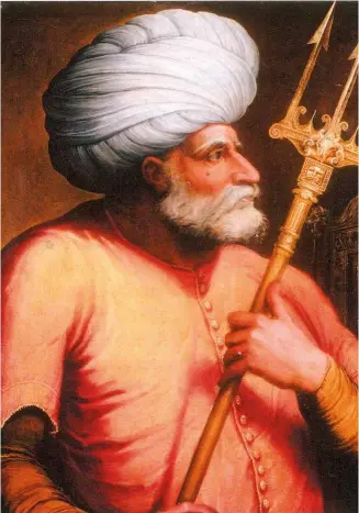  ?? ?? Abajo, Jeireddín Barbarroja (1475-1546), almirante de la flota de Solimán I.