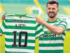  ??  ?? Swiss striker Albian Ajeti has signed for Celtic.