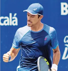  ?? FOTO FEDECOLTEN­IS ?? Cristian Rodríguez emerge con fuerza en el tenis colombiano. Estará en la Copa Davis.