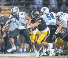  ?? Andrew Stein/Post-Gazette ?? North Allegheny's Cade Hoke, right, leads the team in tackles after missing last season with a knee injury.