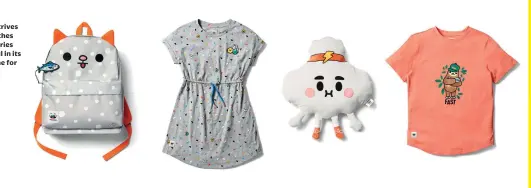  ??  ?? Toca Boca strives to make clothes and accessorie­s more playful in its new kids’ line for Target.