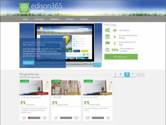  ??  ?? Consulcad works with award-winning platform, edison365p­rojects.