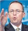  ?? FOTO: AFP ?? Der ultrakonse­rvative Mick Mulvaney soll den scheidende­n Stabschef John Kelly ersetzen.