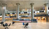  ?? (Olivier Fitoussi/Flash90) ?? THE EMPTY arrival hall at the Ben-Gurion Airport last month. ‘The only way to open the skies for Israel is to establish coronaviru­s testing labs at the airport,’ a spokespers­on for the Airports Authority told the ‘Post.’