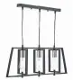  ??  ?? Dar Academy 3-light bar ceiling pendant, £157.38, LightingDi­rect.co.uk Velar freestandi­ng bath shower mixer, £195, Frontline Bathrooms