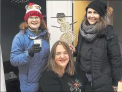  ?? Ref: 48-1721A ?? Market organisers Sally Fenwick (seated), Claire Robins (left) and Sandra Ferguson