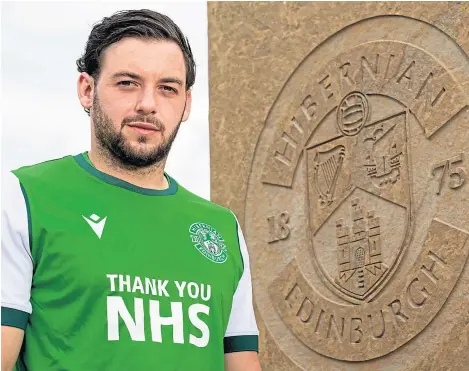  ??  ?? Drey Wright: An easy decision for him to sign a two-year deal with Hibernian.